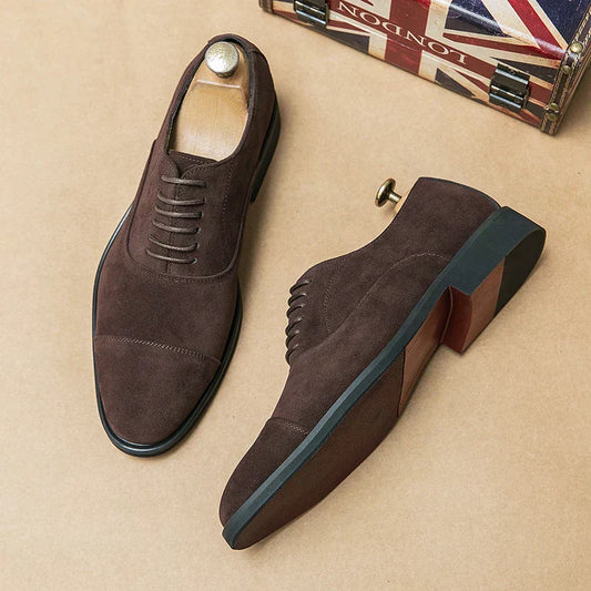 Savile Oxfords: Formal Dress Shoes, Hand-Stitched Genuine Italian Leather – Designed by HughVance Savile Row